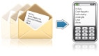 Send and receive email via text messaging