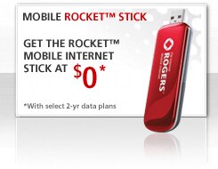 Mobile Rocket(TM) Stick - Get the Rocket(TM) Mobile Internet Stick at $0* - *On select new 2-yr terms - From Rogers
