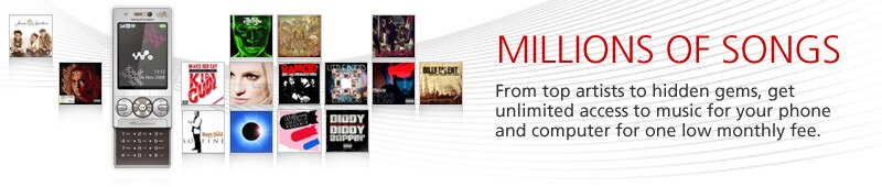 Millions of songs - From top artists to hidden gems, get unlimited access to music for your phone and computer for one low monthly fee - From Rogers