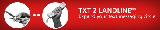TXT 2 Landline