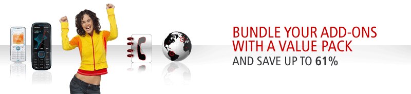 BUNDLE YOUR ADD-ONS WITH A VALUE PACK AND SAVE UP TO 63%