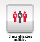 Grands utilisateurs multiples
