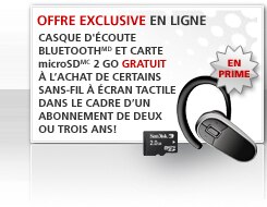 Offre Exclusive En Ligne - Casque d'écoute Bluetooth(MD) gratuit à l'achat d'un sans-fil internet absolu dans le cadre d'un abonnement de trois ans! - De Rogers