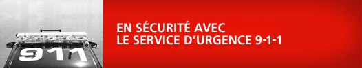 En sécurité avec le service durgence 9 1 1