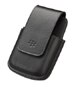 Étui en Cuir de belle finition avec pince ceinture rotatif noir - BlackBerry originale