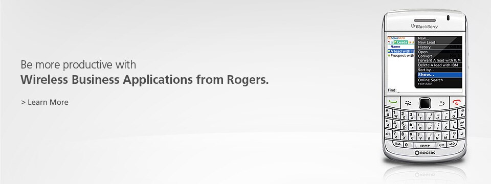 Get more productive with wireless business applications from Rogers