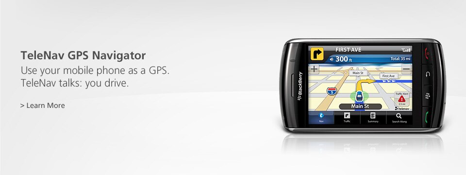 Use your mobile phone as a GPS. TeleNav talks, you drive