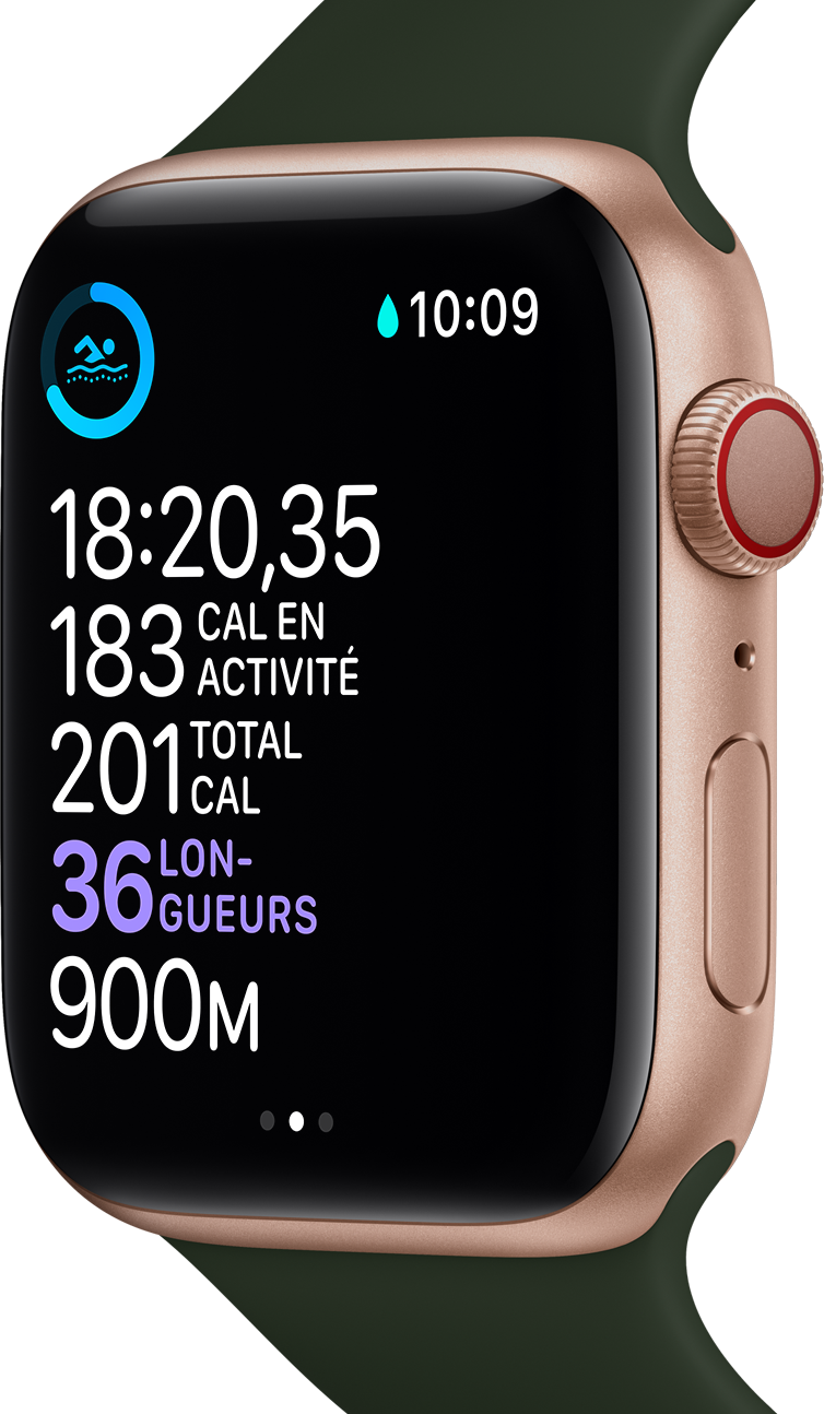 Apple Watch Series 6 comprend un moniteur d’activité physique polyvalent.