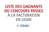 Liste des gagnants du concours Passez à la facturation en ligne