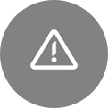 Warning sign icon