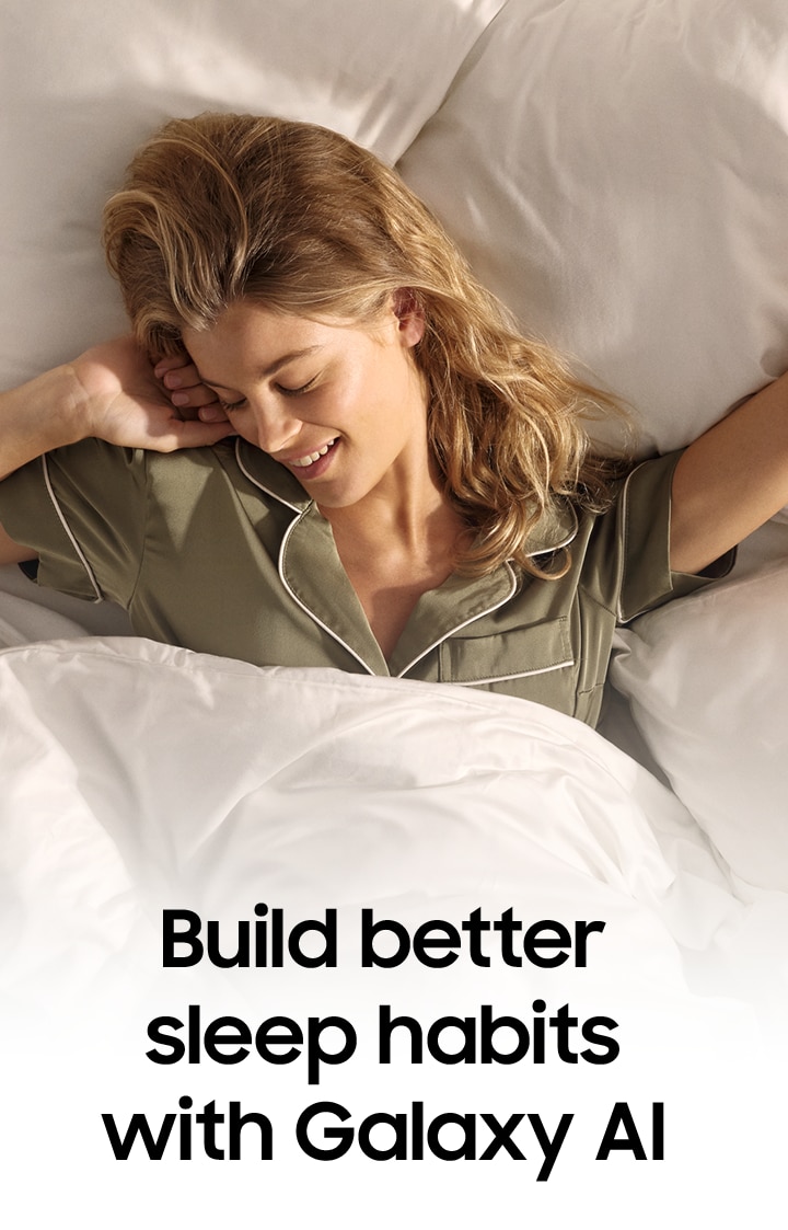 A person stretching in bed.